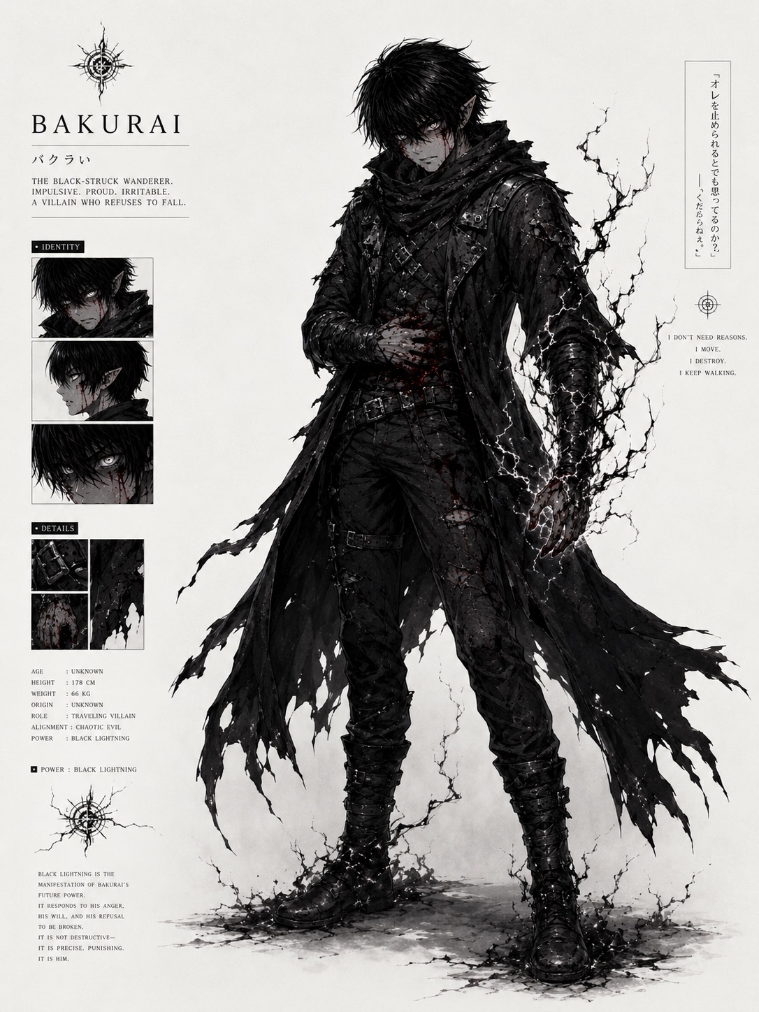 Dossiê visual oficial de Bakurai em HESIDIO