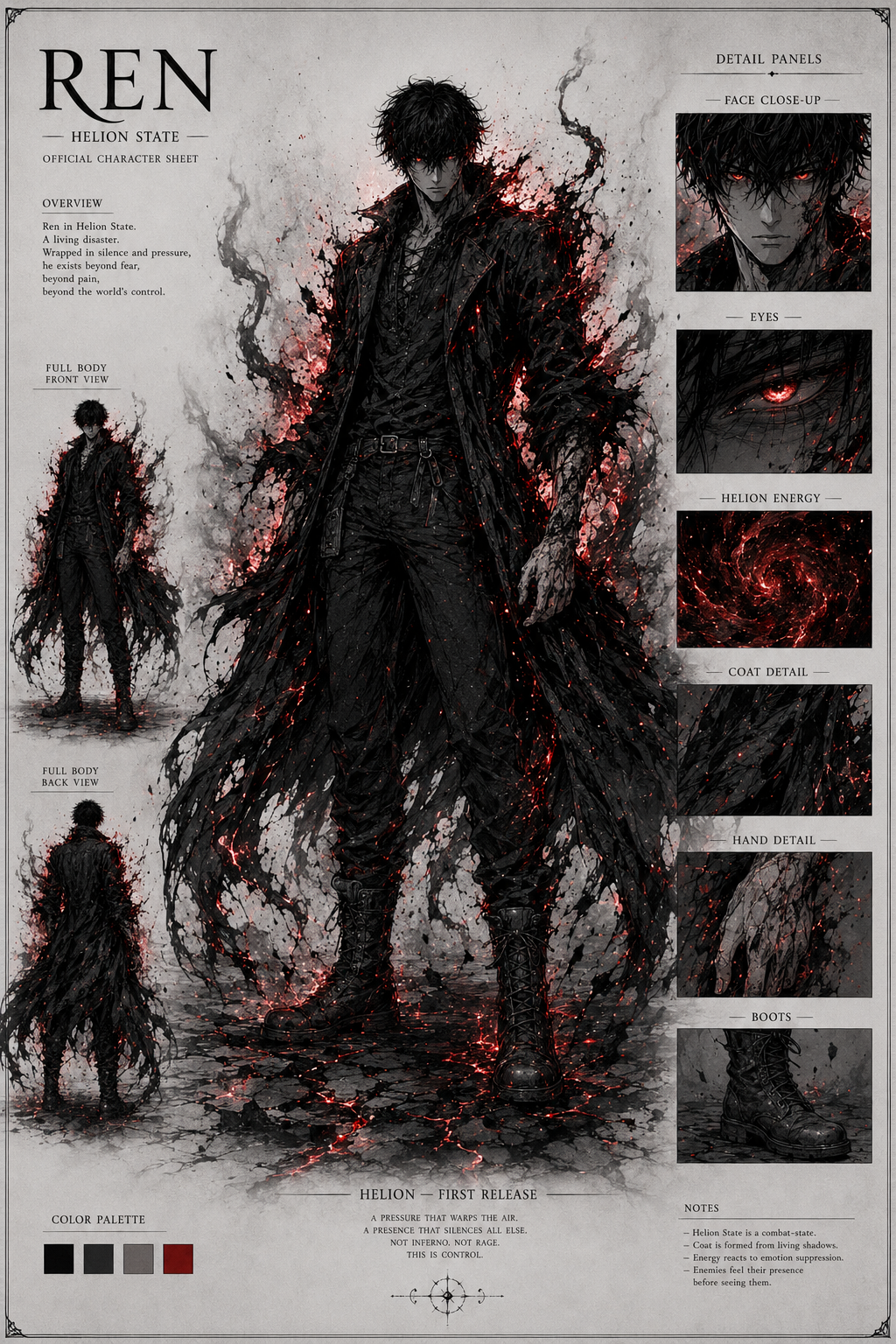 Arquivo visual restrito de Ren Hazama em HESIDIO