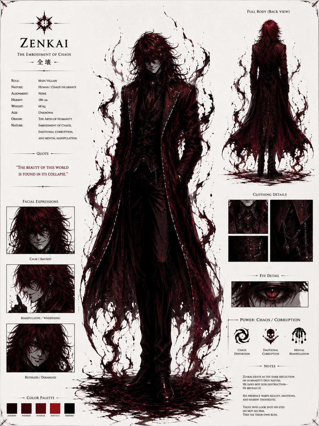 Dossiê visual oficial de Zenkai em HESIDIO